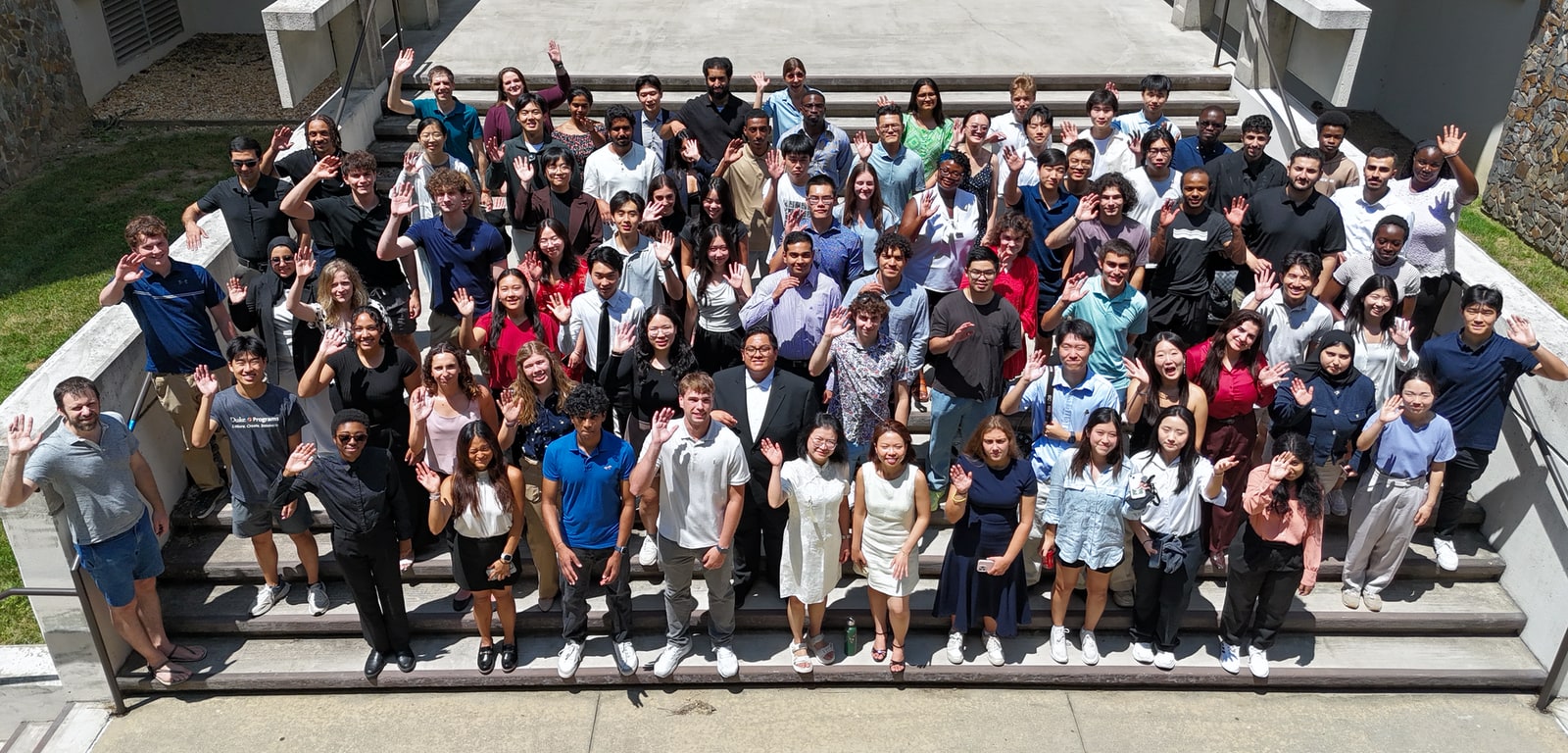 data-plus-group-2025 large group of Data+ students on steps outside